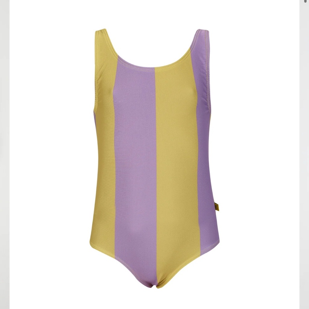 M’A Kids One Piece Yellow and Purple Swimsuit